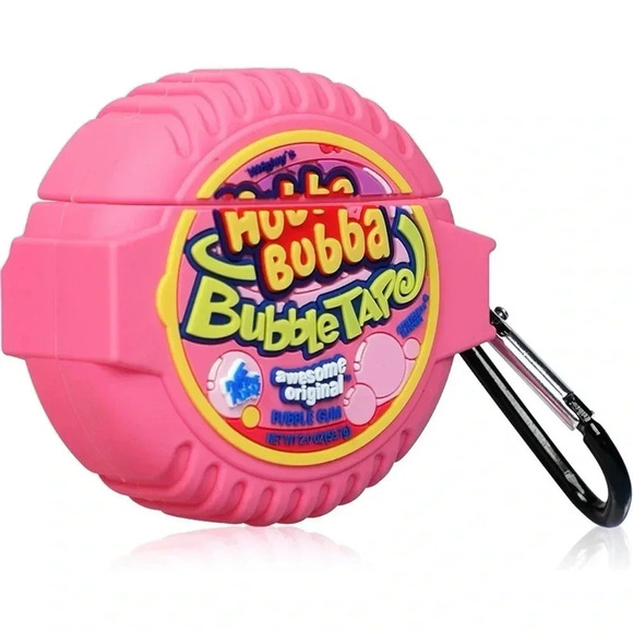 Hubba Bubba Gum pink silicone protective case / AirPods  3 - Picture 2 of 4